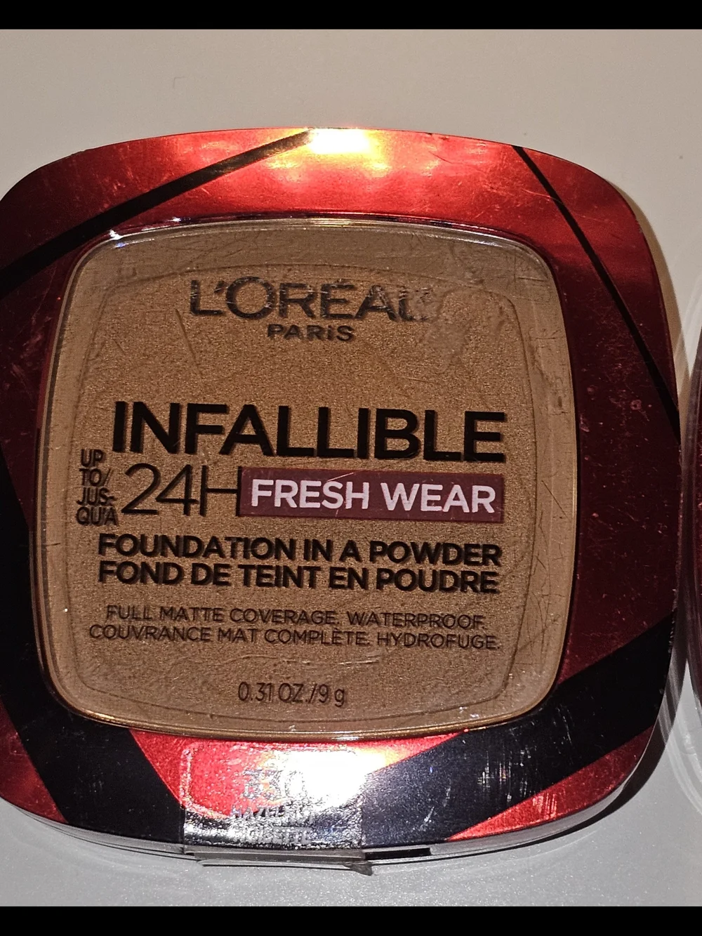 L'Oréal Infallible 24H Fresh Wear Powder Foundation - 330 Hazelnut-3 Pk
